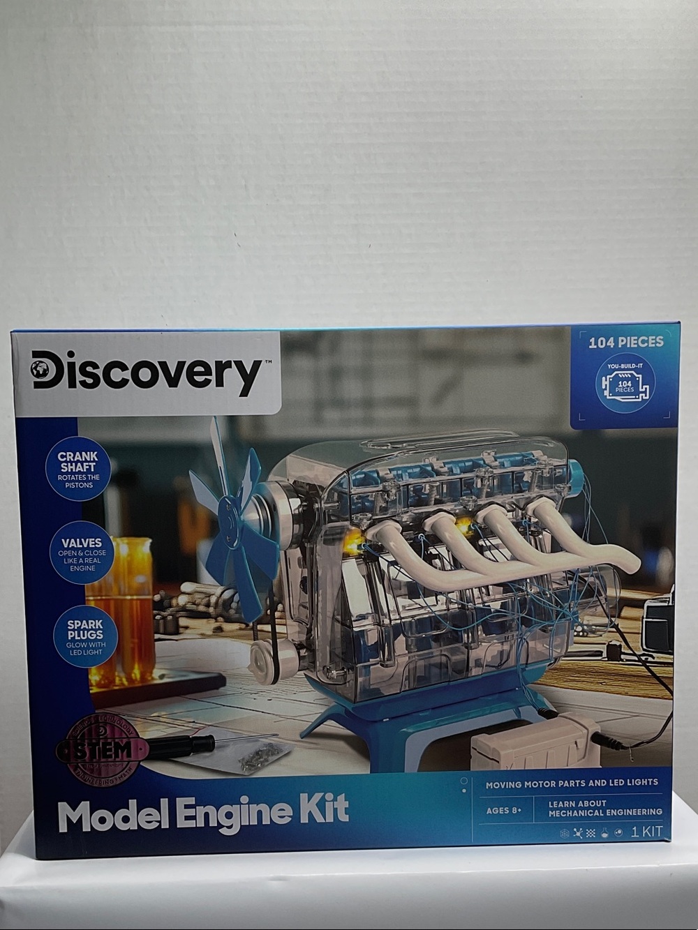 Discovery Model Engine Kit - Blue and Clear (36)